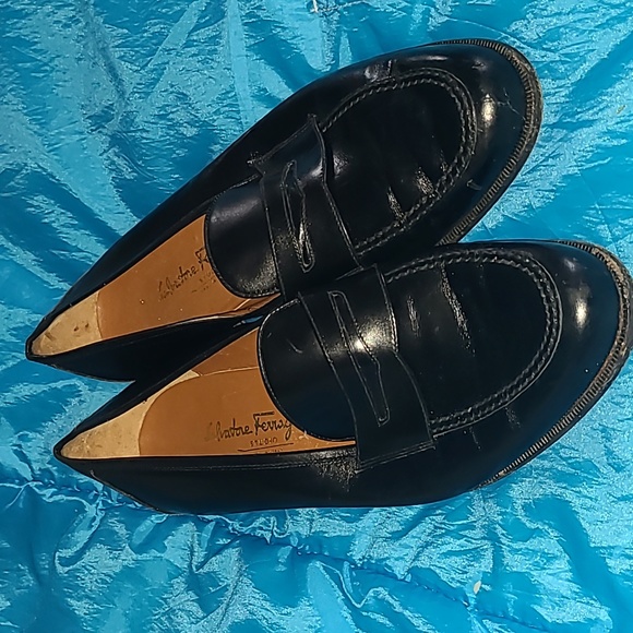 Salvatore Ferragamo Black Loafers 11 Italy